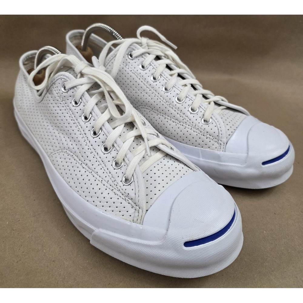 Converse (Sz 11)Jack Purcell Patent Perforated Leather Tennis Shoe Sneaker Men's